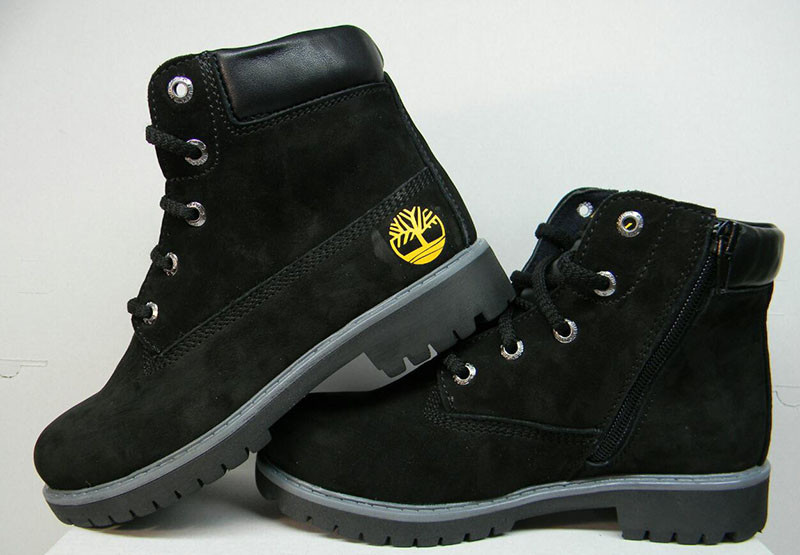Ботинки зимние подростковые нубук черные 36, 37 размер Т0008 - фото 4 - id-p154948727