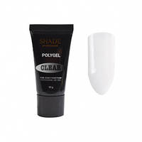 Полигель для наращивания и укрепления ногтей Shade Professional Clear 30 ml прозрачный