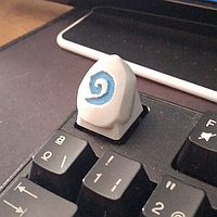 Hearthstone Cherry-MX keycap, кнопка для клавиатуры