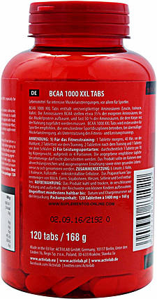 ActivLab BCAA 1000 XXL 120 tabs, фото 2