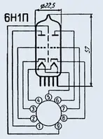 Лампа пальчиковая 6Н1П-ВИ