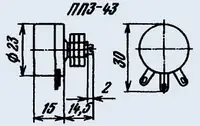 ПП3-43 3Вт 15кОм ±10% Резистор