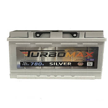 Автомобільний акумулятор TURBOMAX Silver 110Ah/1000A R+. Автомобільний (Турбомакс) АКБ Туреччина