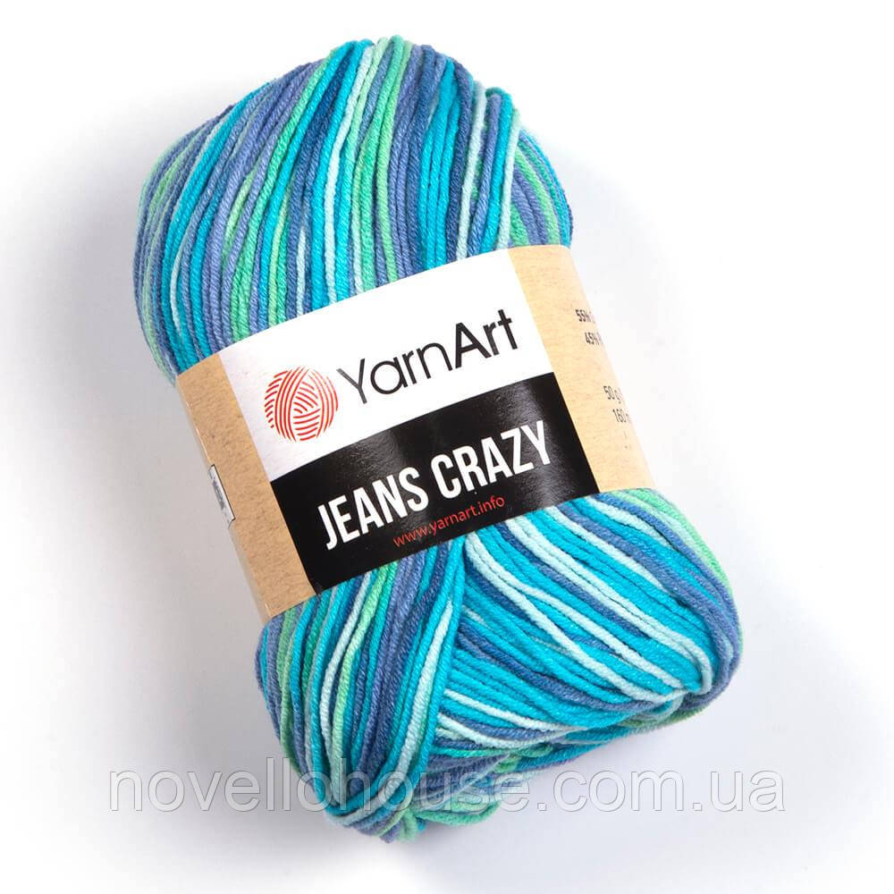 Yarnart JEANS CRAZY (Джинс Крейзі) № 7204 (Пряжа напівбавовна, нитки для в'язання)