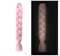 Канекалон що світиться у темряві люмінесцентне волосся флуоресцентне кольорові коси неонові для плетіння кісок YG6