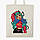 Еко сумка Дівчина демон (Cute Girl Illustration Art) (9227-2838-BG) бежева з широким дном, фото 2