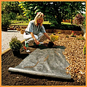 Матеріал нетканий садовий геотекстиль дренажний для саду дренажу тротуарної плитки садових доріжок від бур'янів 150 г/м2 3.2х50м, фото 10