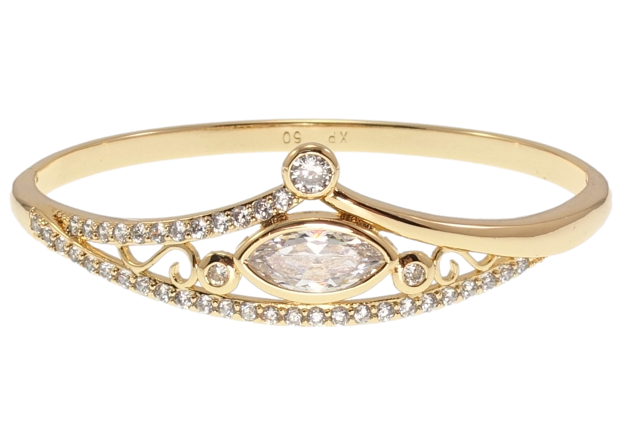 Браслет Xuping Позолота 18K "Корона" ø 6см