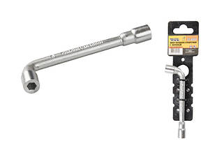 Ключ торцевий з отвором L-подібний MASTERTOOL 6 мм CRV 73-4006