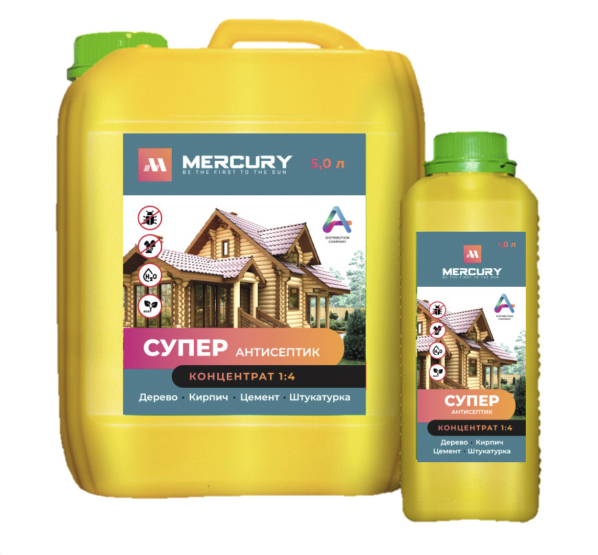 Суперантисептик концентрат 1:4 Mercury (1 л.) (12)