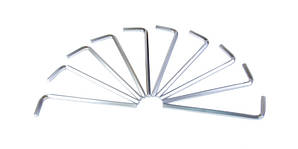 Ключ шестигранний MASTERTOOL CrV 6.0 мм 32-134 мм 10 шт 75-0006