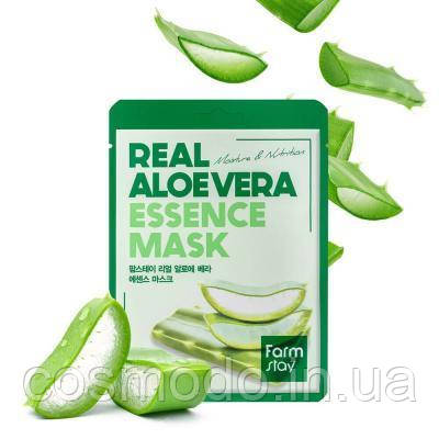 Увлажняющая тканевая маска для лица с алоэ FarmStay Real Aloe Vera Essence Mask
