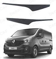 Реснички на фары Renault Trafic III 2014-\Накладки на фары Рено Трафик 3 (AV-Tuning)