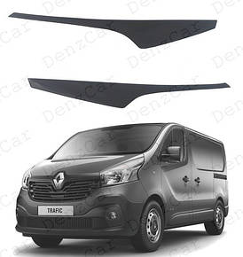 Вії на фари Renault Trafic III 2014-\Накладки на фари Рено Трафік 3 (AV-Tuning)