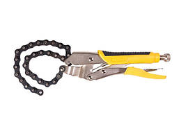 Кліщі затискні MASTERTOOL ланцюгові 450 мм максимальний діаметр захоплення 155 мм 07-0907