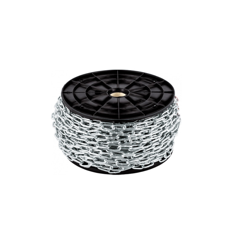 Ланцюг коротколанковий 4мм. DIN 5685A (оцинкована W1) (бухта 40м.) APRO