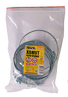 Хомут черв'ячний оцинкований MASTERTOOL German type 9.0 мм Ø90-110 мм 10 шт 20-1988, фото 4