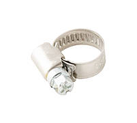 Хомут черв'ячний нержавіючий MASTERTOOL German type 9.0 мм Ø9-16 мм 25 шт 20-1936, фото 2