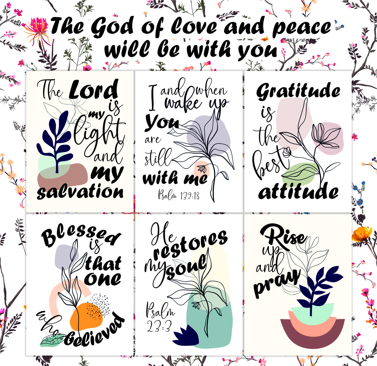 Наклейки фігурні: The God of love and peace, фото 1