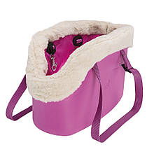 WITH-ME BAG WINTER фіолетова Сумка з чохлом, полімер+ бавовна+штучн.хутро 21,5*43,5*27 h