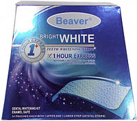 Полоски для отбеливания зубов Beaver Bright White 1-Hour Express