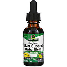 Екстракт для підтримки печінки Nature's Answer "Liver Support Herbal Blend" без спирту, 2000 мг (30 мл)