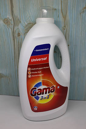 Гель для прання Gama Universal 3in1 3.25L 65пр