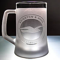 Бокал для пива з гравіюванням логотипу Брайтон FC Brighton & Hove Albion SandDecor