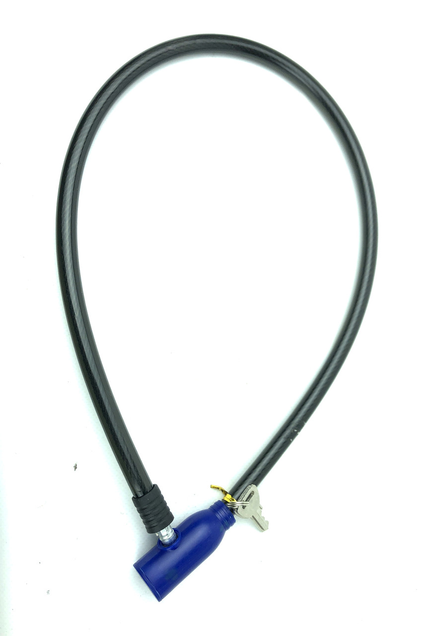 Замок для велосипеда 0.8 м чорний, фото 1