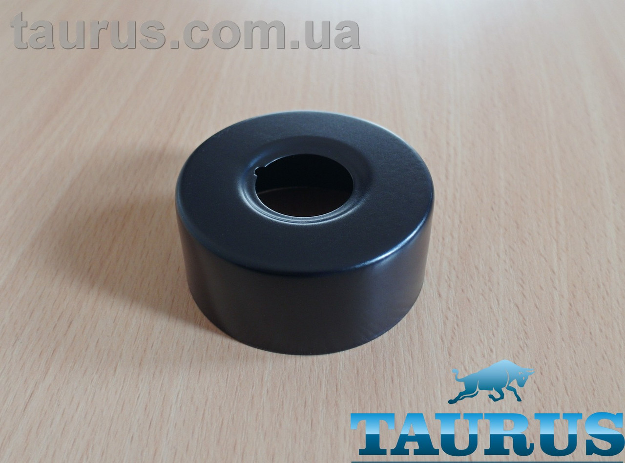 Чорний високий плоский декоративний фланець D67 висота h 30 мм Black, внутрішній розмір 3/4" (d25 мм) ThermoPulse