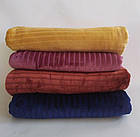 Плед ковдра двоспальне ЄВРО велюр смужка 230х200 см велюр, фото 2