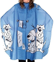 Накидка перукарська дитяча Eurostil, блакитна (02508/75)