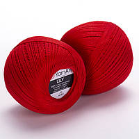 Yarnart LILY (Лілі) № 0076 червоний (Пряжа бавовна, нитки для в'язання)