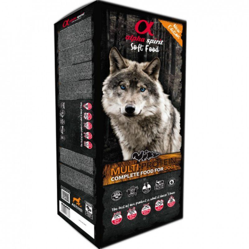 Напіввологий корм для собак Alpha Spirit (Альфа Спіріт) MultiProtein (мультипротеїн) 9 кг