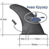 Кіль плавник курсовий стабілізатор знімний для човна ПВХ, байдарки, САП, каяка, фото 3