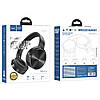 Навушники Bluetooth HOCO DW01 Foldable BT5.0, чорні, фото 6