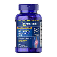 Глюкозамин хондроитин и МСМ двойная сила Puritan's Pride Glucosamine Chondroitin MSM Double Strength 60 капсул