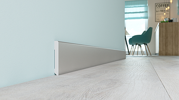 Плінтус підлоговий Arbiton STIQ 80 сірий Арбітон (10х80х2400 мм)