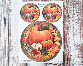 Декупажна карта А-4 "Гарбузи". 1 шт