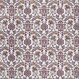Декоративна тканина квітковий монограма бордо 180см 88271v5, фото 3