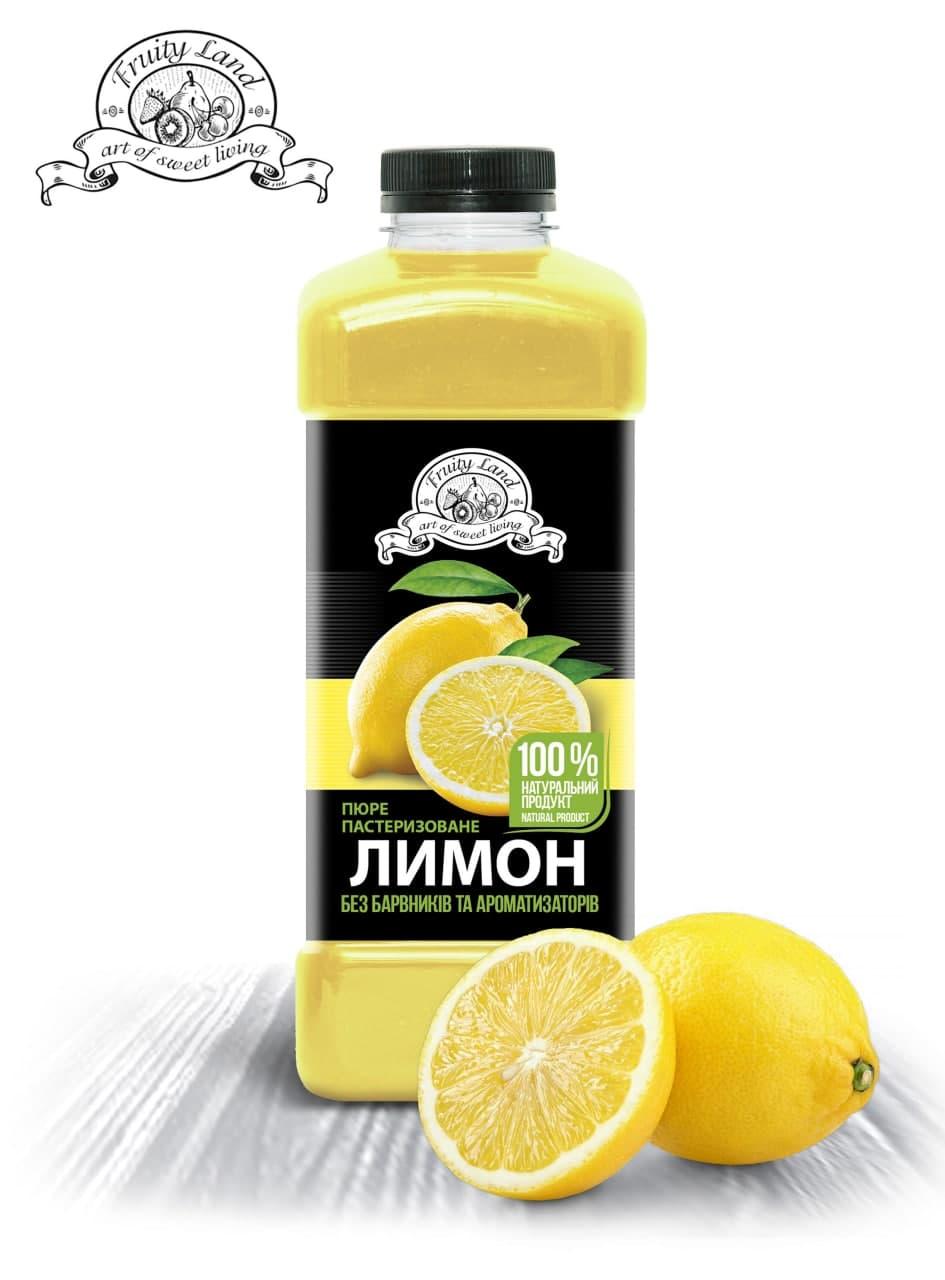 Лимон пюре Fruity Land пастеризоване,1кг