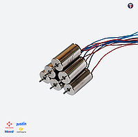 Моторчик 1020 7,4V 47000rpm Ø 1,2 мм вал (кр/син)