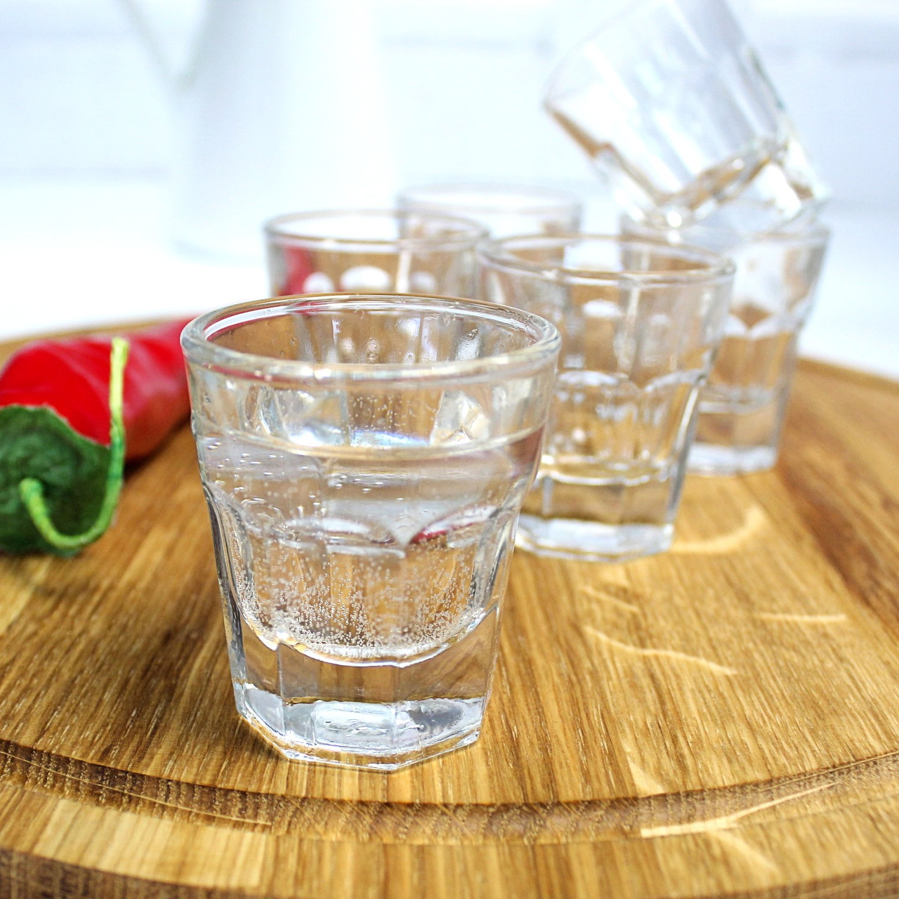 Стопка горілчана з гранями Pasabahce Касабланка 30мл (52734/sl)