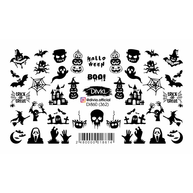 2D Наклейка Слайдер Dia860 (362), Halloween
