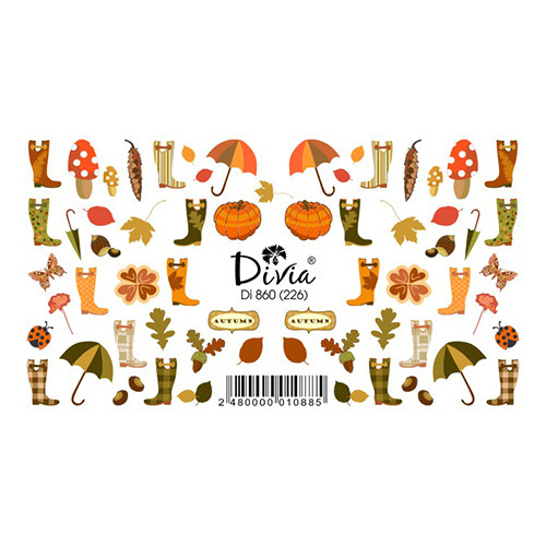 2D Наклейка Слайдер Di860 (226) Осень