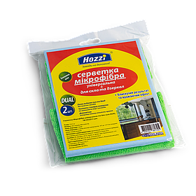 Серветка мікрофібра для слка +  універсальна 2 шт. Hozzi