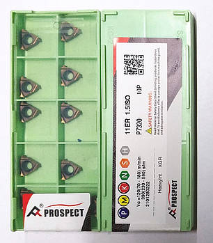 11ER 1.5 ISO LDA DESKAR (Сталь, Нержавіюча сталь, Чавун) Твердосплавна пластина, фото 1