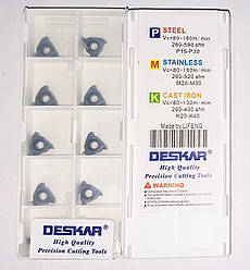 16ER 1.0 ISO LDA DESKAR (Сталь, Нержавіюча сталь, Чавун) Твердосплавна пластина