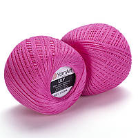 Yarnart LILY (Лілі) № 5001 малина (Пряжа бавовна, нитки для в'язання)