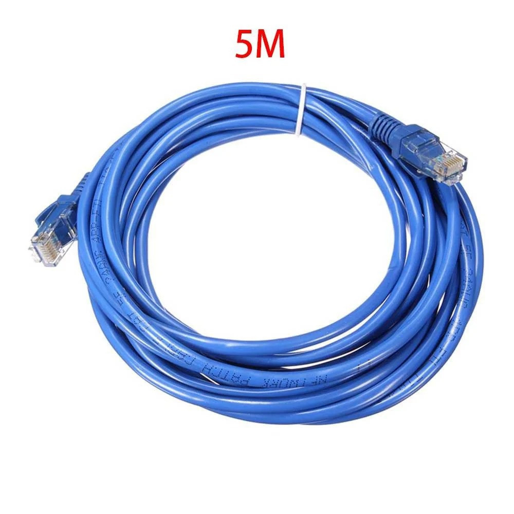 Кабель Патч Корд LAN CAT5e 5м Синій